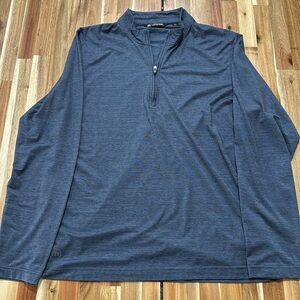 NWOT Travis Mathew Men’s golf half zip, heather Navy, Size L, never worn